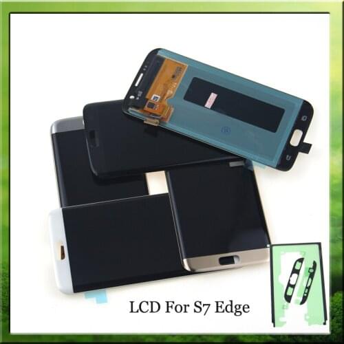 100% Tested For SAMSUNG S7 Edge LCD Display for Samsung S7edge G935F LCD Screen Touch Digitizer Assembly+tape