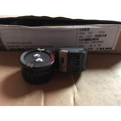 2PCS/10PCS LAW original ELNA FOR AUDIO 200V470UF fever electrolytic capacitor filter FREE SHIPPING