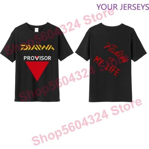 DAIWA 2020 Fishing Clothing Summer Short Sleeve Fishing Is My Life Sunscreen Breathable Clothes Anti-UV Ultrathin Fishing Shirt