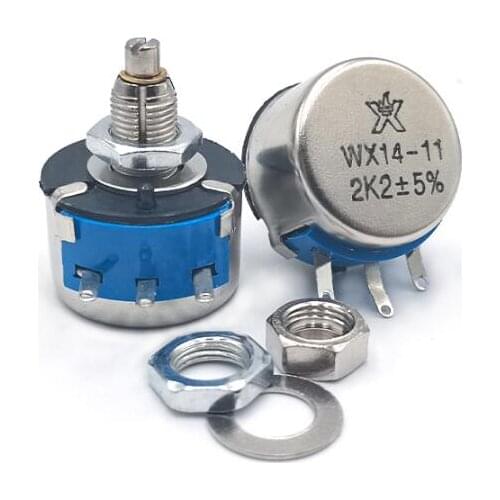 3W WX14-11 47 Ohm-22K One - turn wire-wound potentiometer