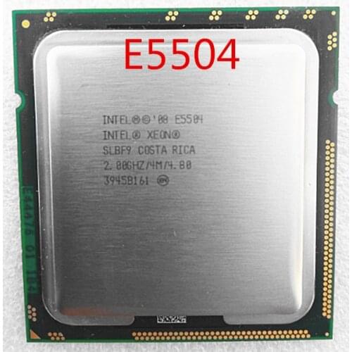 Free shipping XEON E5504 CPU SLBF9 2.00GHz quad-core LGA1366 80W Processor processor