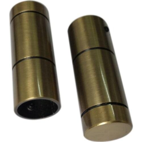 D20mm Curtain Rod Decorative Head Romana Double Groove Sleeve , Curtain Accessories Finials for Window Decoration