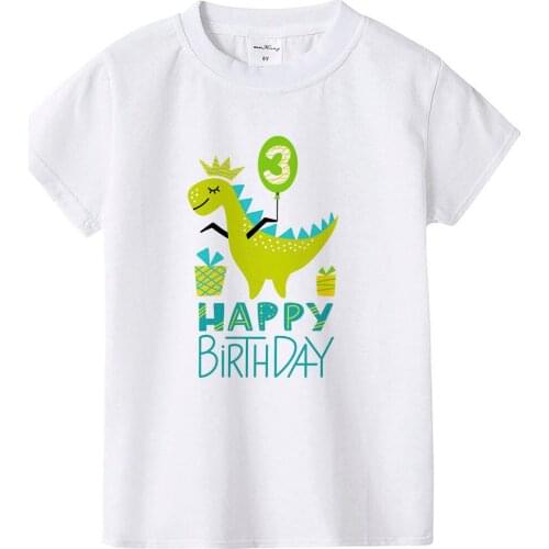 Dinosaur Birthday Shirt 1st Birthday T-Shirt Birthday Wild One Tee Dinosaur Party Shirt Dinosaur Theme Gift Boys Fashion Tee