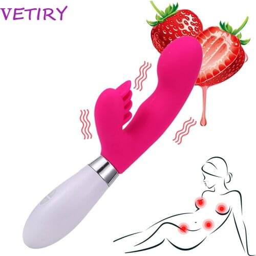 VETIRY Dildo Vibrators 36 Speed Barbed G-spot Massager Clitoris Stimulator Dual Motor Vibration Sex Toys for Women Sex Products