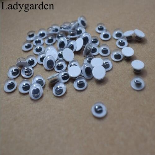 10PCS Mixed 25MM/30MM/40MM/50MM DIY Dolls Eyes Not Self-adhesive Eye for Toys Dolls Googly Black Eyes Used for Doll Accessories