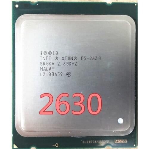 Intel xeon e5 2630 SR0KV E5-2630 2.3GHZ 7.2GT/s 15MB SIX CORE LGA2011 E5-2630 Processore CPU