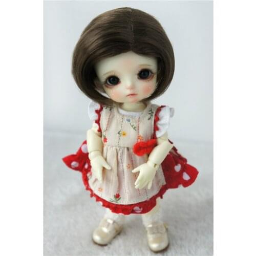 JD247 1/8 1/6 Fashion Synthetic Mohair Doll Wigs YOSD Side Part Short Cut BJD Hair Size 5-6 inch 6-7 inch Doll Accessories