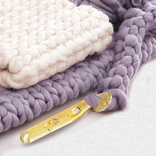 1Pc 12MM/15MM/18MM/20MM thick round knitting needles cylindrical Crochet super thick Iceland hair with round knitting needles