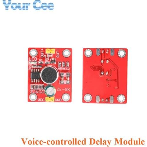 Voice-controlled Delay Module Sound Trigger Direct Drive LED Motor DIY Small Table Lamp Electric Fan Electronic Building Blocks