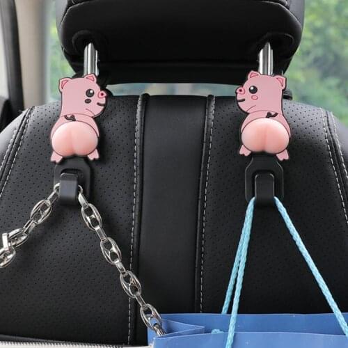 Cartoon Personality Big Butt Car Seat Hanger Bag Hook Universal Portable Car Accessories Interior Hanger Holder Storage