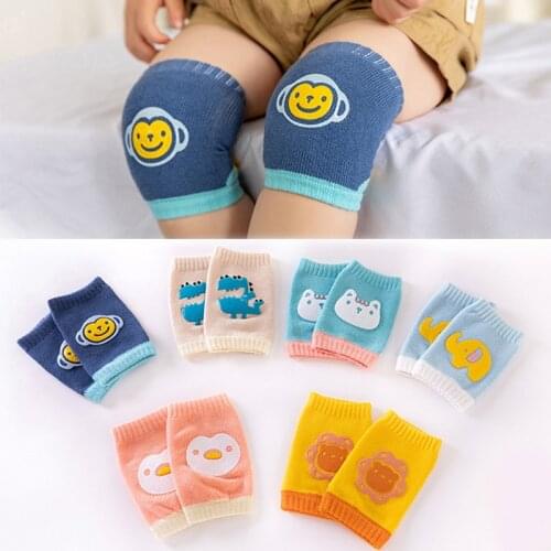 Kids Non Slip Crawling Elbow Infants Toddlers Baby Accessories Cartoon Knee Pads Protector Safety Kneepad Leg Warmer Girls Boys