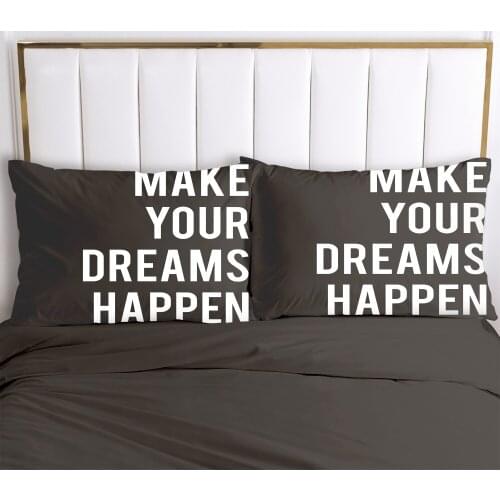 2PCS 3D Pillow Cases 50x80 65x65 Nordic Decoration Throw Pillow Cover Bedding Black PillowCase Customize any size design