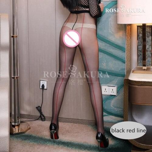 New 10D Sexy Back Line Women Pantyhose High Waist Collant Panty Solid Color Crotchless Tights Vintage Elastic Lingerie 0824