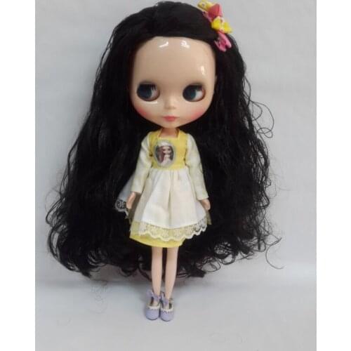 Plastic Blyth doll, BLACK Hair (BDFS 74)
