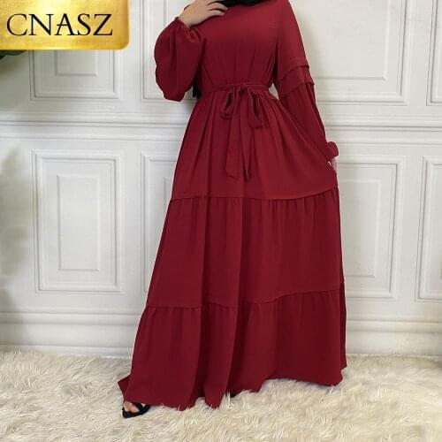 Latest High Quality Dress For Muslim Women Robe Femme Hiver 2021 Elegant Fashion Beautiful Muslim Dress Women Musulman Ensembles