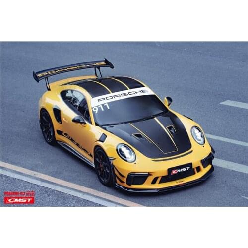 Suitable for Cmst Modified Carbon Fiber Front Wind Knife Side Skirt and Rear Lip Leaf Plate of the Porsche 911 Gt3rs