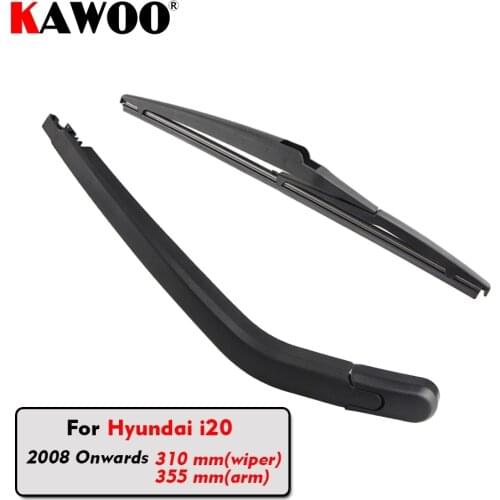 KAWOO Car Rear Wiper Blade Blades Back Window Wipers Arm For Hyundai i20 Hatchback (2008 Onwards) 310mm Auto Windscreen Blade