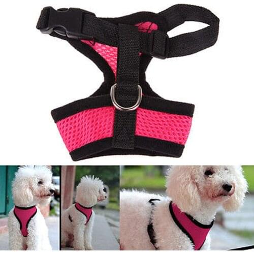 Fashion Mesh Dog Harness Convenient Adjustable Pet Control Safety Strap Mesh Vest For Dog Cat Soft Comfortable Pets Harnesses