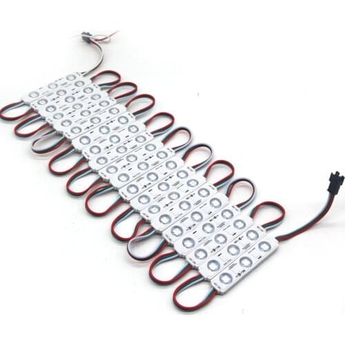 LED Module injection Neon Smart Pixel Addressable Programm RGB full Color Advertising Light WS2811 Samsung Chip RGB 12V 20pcs