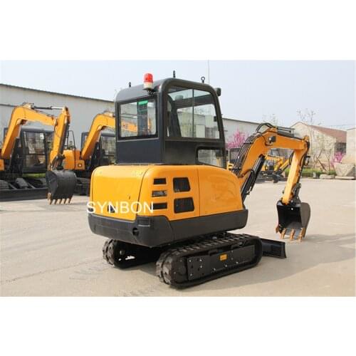 SYNBON New mini hydraulic excavator Mini digger 2ton garden excavator mini excavator with cabin