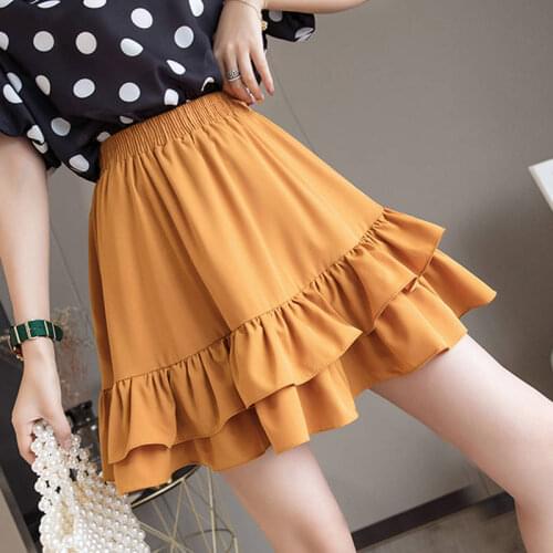 2020 spring summer autumn new women fashion casual culottes woman female OL skirts Fq56