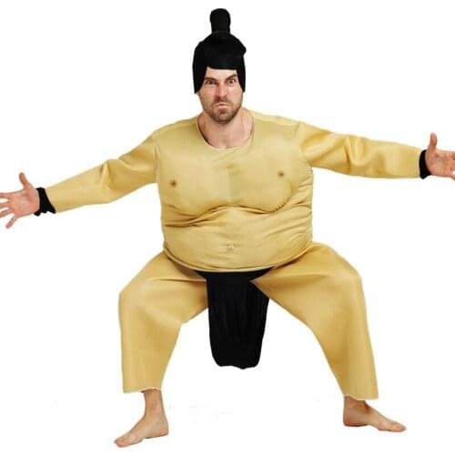 Adult Fat Funny Inflatable Sumo Costume Clothes for Halloween Party Christmas Party