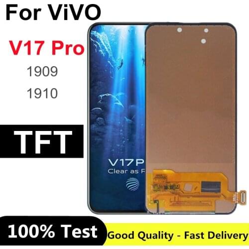 6.44" TFT For Vivo V17 Pro LCD Display+Touch Digitizer Screen Assembly Replacements for ViVO 1910 1909 LCD