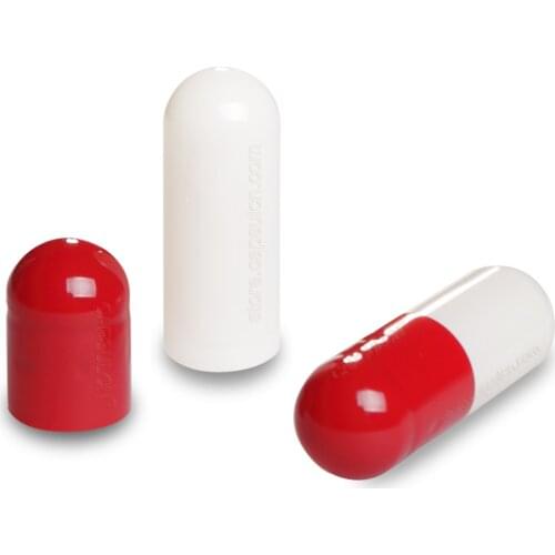 10,000pcs/pack)Red White 4# Empty Gelatin Capsule,Medicine Capsule,Separated or Joined Capsule