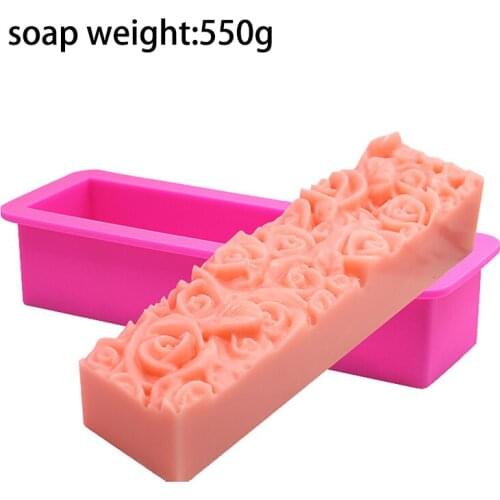 3D Rose Bloom Flower Soap Silicone Mold DIY Handmade Soap Craft Making Supplies Cupcake Jelly Candy Mousse Cake Decoration Tools