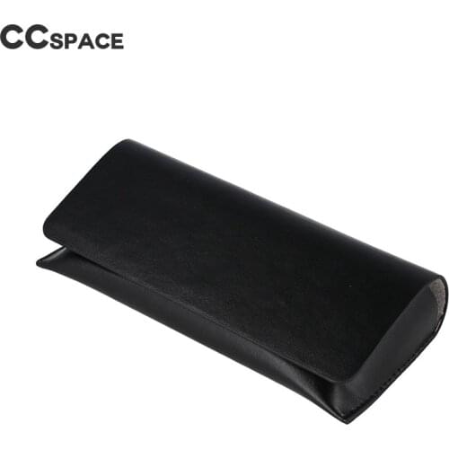 51105 Large Black PU Leather Glasses Case Magnet Lodestone Portable Glasses Box Fashion Container For Glasses