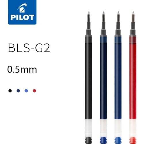 6pcs PILOT BLS-G2-5 Gel Pen Refill Replacement Core 0.5mm Applicable G-2 Gel Pen Signature Refill Office School Pen