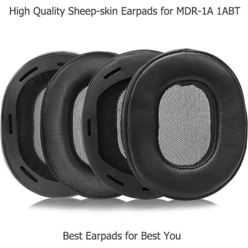 Upgraded High Quality Sheep-skin Earpads for Sony MDR-1A 1ABT Lambskin Sponge Pad for 1ADAC Sponge Leather Cover