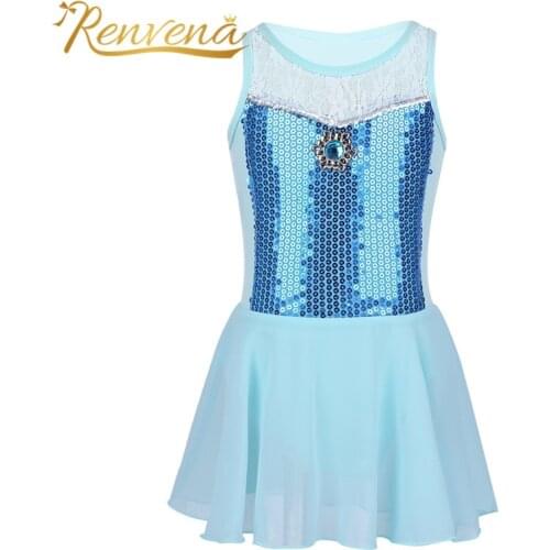 Ballet Dress Girls Ballerina Tutu Ballet Dance Wear Sequined Gymnasitcs Leotard Dress Kids Cosplay Perfotmance Dance Costumes