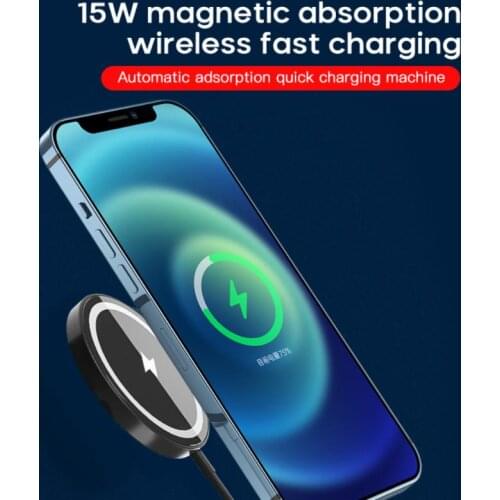 15W Magnetic Suction Wireless Charger Fast Charging For IPhone 12 Pro Max 12 Mini Samsung Note20 Huawei Mate40 P40 Xiaomi Mi10