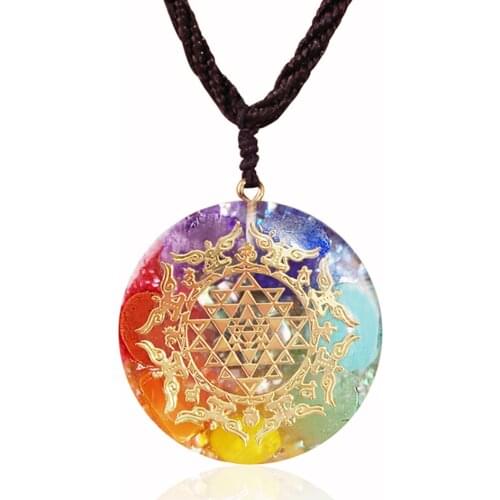 Chakra Orgone Pendant Positive Energy Crystals Promote Emf Protection And Healing Chakra Help Enhance Visionary Power