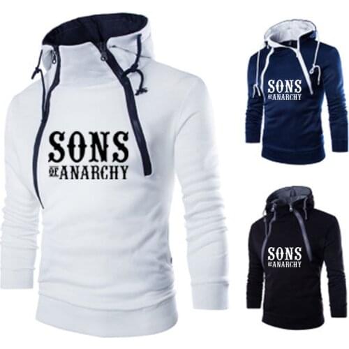2021 SOA Sons of anarchy the child new SAMCRO Men Sportswear Male Casual Spring Autumn Double strand Hoody