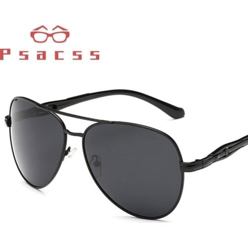 Psacss Vintage Polarized Pilot Sunglasses Men 2019 Classic Brand Designer Sun Glasses Male Fashion Fishing Driving Mirror UV400
