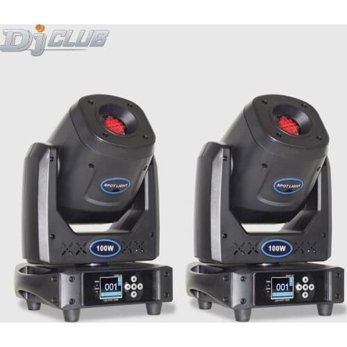 Dj Spot Lights 100W Led Moving Head With 5 Face Prism Focus And Motorized Zoom Lyre Gobo Projector Rotating Lamp For Night Club