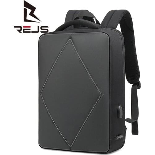 REJS LANGT Anti-Theft Backpack for Men 15.6 inch Laptop Bag Business Backpacks with Charging High Capacity Travel Mochila Pruse