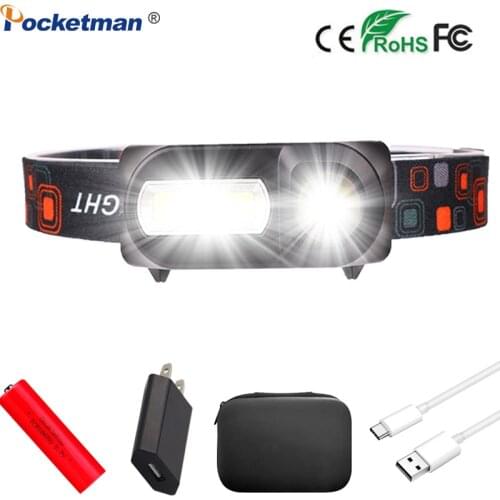 Most Powerful Headlamp 8000 Lumens Super Bright LED XPE+COB Head lamp Fishing Headlight Waterproof Front Torch Camping Light