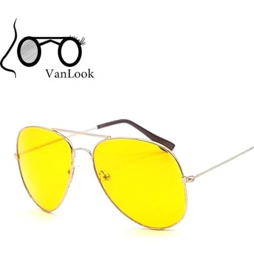 Night Driving Sunglasses For Women Sun Glasses Men Oculos de Sol Feminino Brand Designer Fashion Yellow Lenses