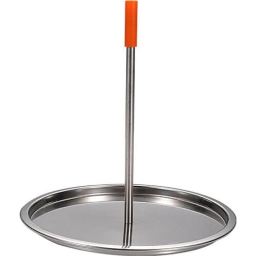 Stainless Steel Vertical Skewer With Detached Handle Meat Spit Stand Barbecue Skewer Grill BBQ Stand Grilling Rack BBQ Supplies