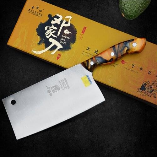 9Cr15Mov High Quality Handmade Forged Professional Chef Knife Kitchen Knives Vegetable Meat Knife Chinese Style Mulberry Knives