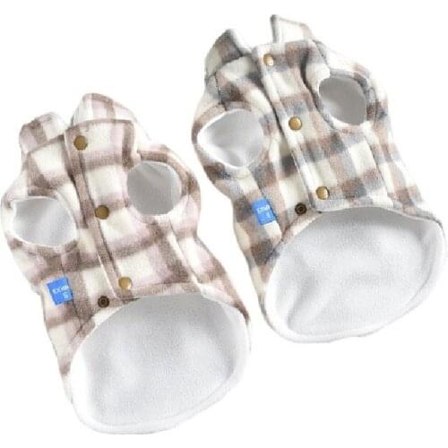 Pet Winter Jacket Plaid Coat Vest Puppy Costume Yorkshire Pomeranian Shih Tzu Maltese Bichon Poodle Schnauzer Dog Clothing XL