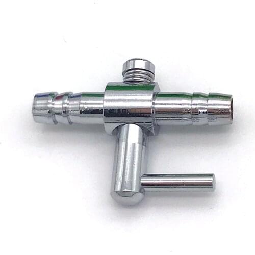 1pcs 4mm Aquarium Tank Air Distributor Air Pump Air Flow Tube Pipe Line Stainless Steel Control Valve Air Pump Accessories