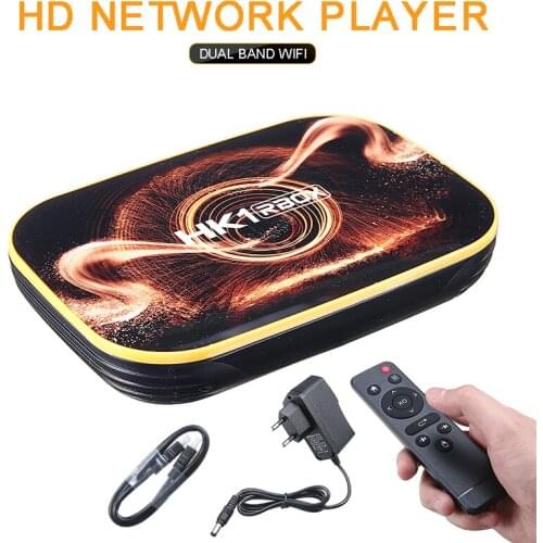 For Indoor Home 1pc HK1 RBOX 4GB+ 32GB HD Network Player TV Box Dual Band WiFi High Speed Set Top Boxes Mayitr