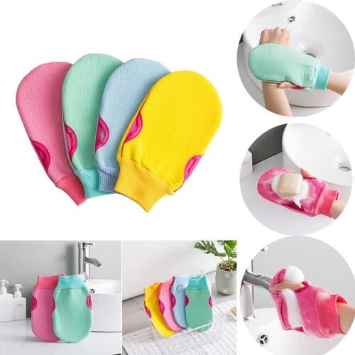 Magic 2 In 1 Soft Bath Bath Body Shower Gloves Hair Removal Gloves Exfoliating Strongly Premium Bathroom Wash Body Accessories