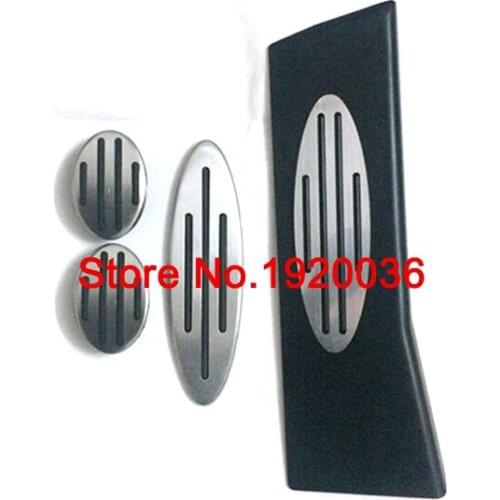 4pcs/set MT Car stlying Gas Fuel Brake Clutch Footrest plate Brake Rest accelerator Pedal For MINI Cooper R56 R60 61 F54 55