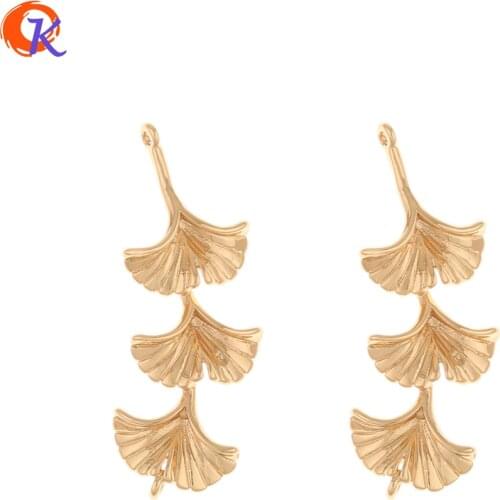 Cordial Design 100Pcs 13*35MM Jewelry Accessories/Hand Made/Connectors/Copper Material/Leaf Shape/Earring Findings/DIY Making