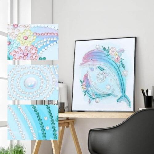 5D DIY Night Luminous Diamond Painting Special Shaped Diamond Embroidery Cross Stitch Fish Picture Of Rhinestone Home Decoration